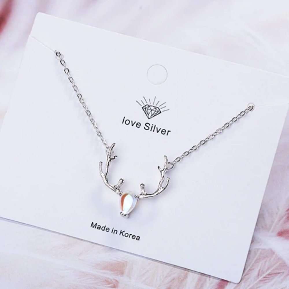 *NEW 925 Sterling Silver Moonstone Deer Bracelet - Picture 4 of 10
